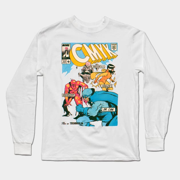 CMYK Long Sleeve T-Shirt by mathiole